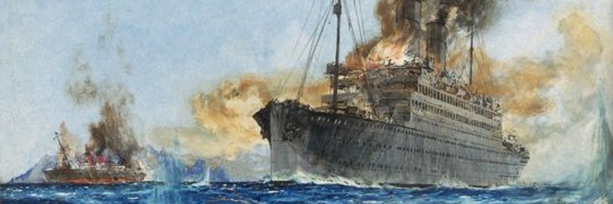 a Carmania és a Cap Trafalgar összecsapása