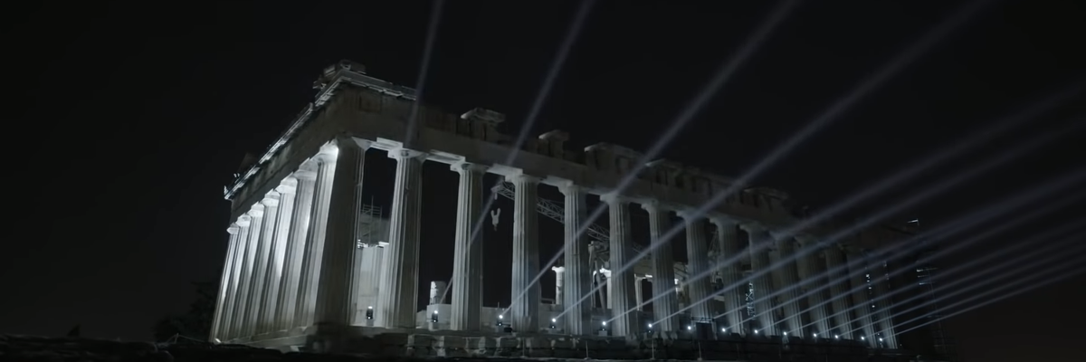 akropolisz éjszaka