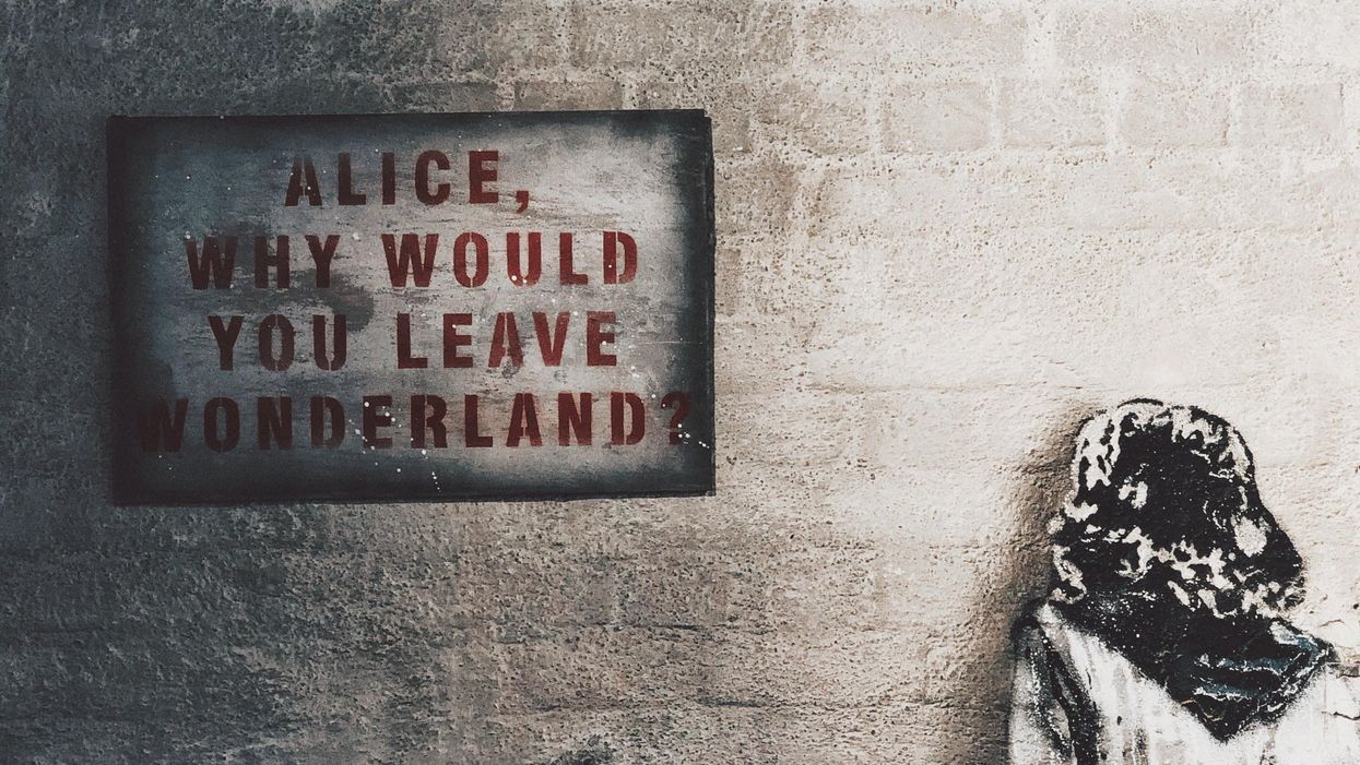 Alice, why would you leave wonderland wall art