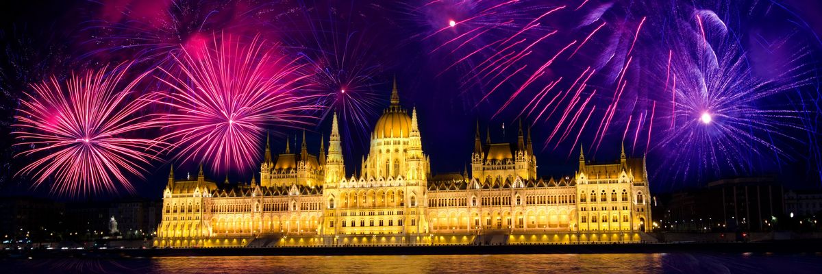 budapest parlament újév tűzijáték