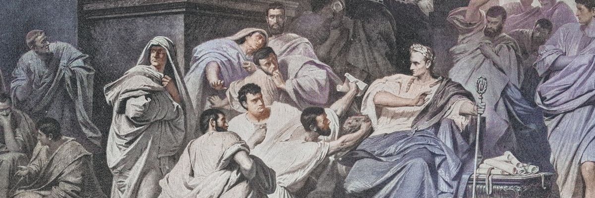 ceaser halála március idusa festmény
