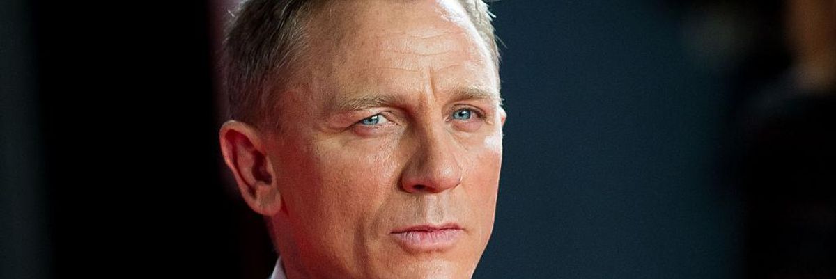 Daniel Craig a Spectre című film bemutatóján.
