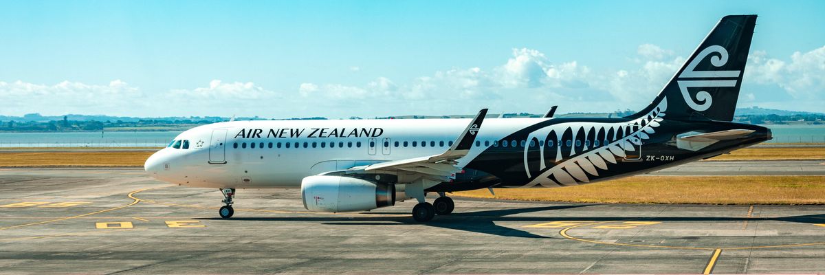 Egy Air New Zeland repülőgép.