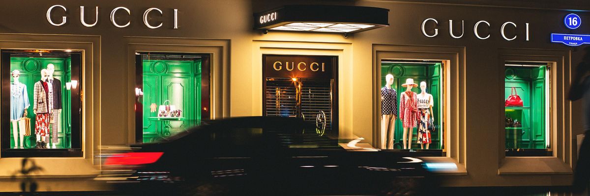 Egy Gucci-bolt.