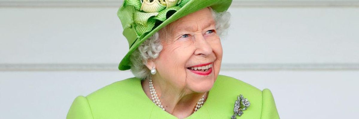 Erzsébet királynő a Royal Windsor Cup-on 2021-ben