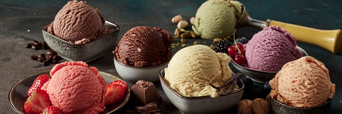 fagylalt különböző ízekben
