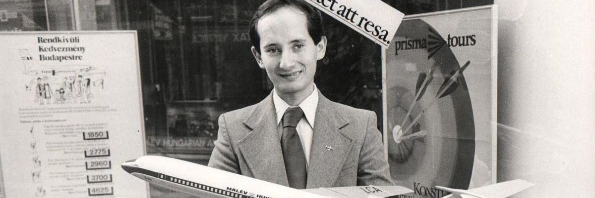 ​Földvári András 1979-ben, 27 évesen a Malév képviselője volt Stockholmban