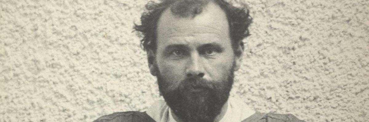 Gustav Klimt Bécsben, 1902-ben.