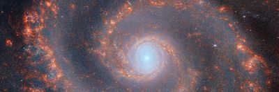 A JWST által készített képen az M51 spirálgalaxis kecsesen kanyargó karjai húzódnak végig