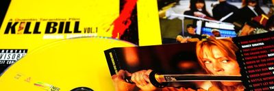 Kill Bill c. filmről emezek és lemezborítók