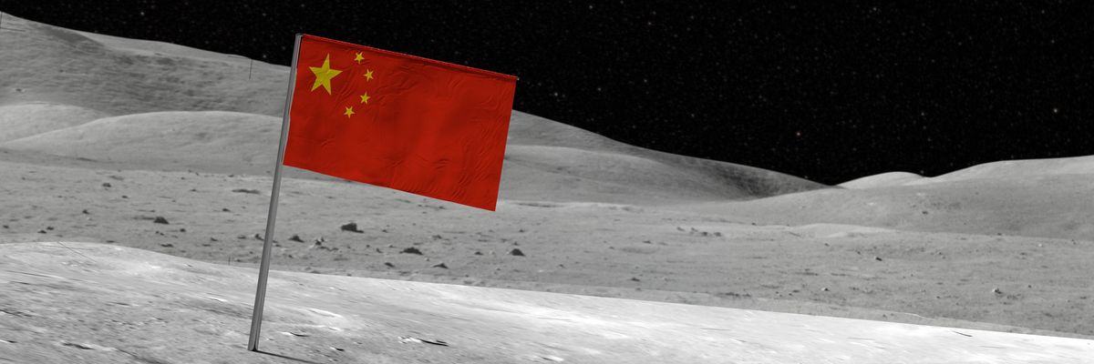 Különleges zászlót tűzött ki Kína a Holdra
