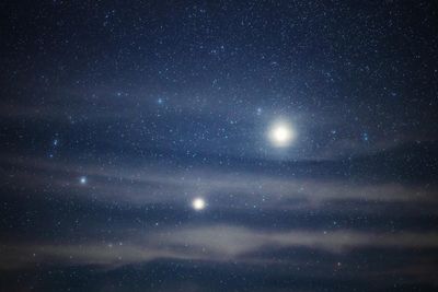 jupiter szaturnusz bolygók égbolt univerzum űr együttállás bolygóegyüttállás betlehemi csillag csillagok