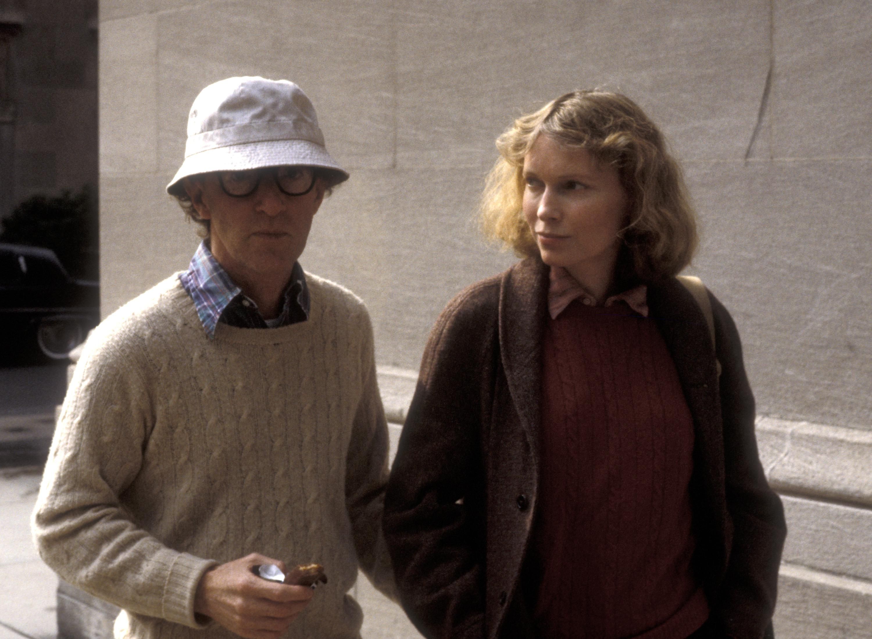 Woody Allen és Mia Farrow 1984-ben 
