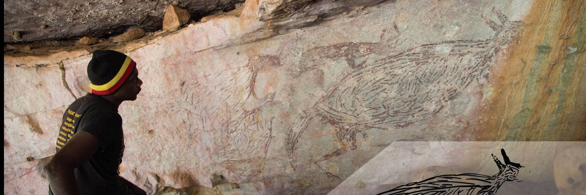 Megtalálták Ausztrália legidősebb barlangrajzát, ami egy kengurut ábrázol