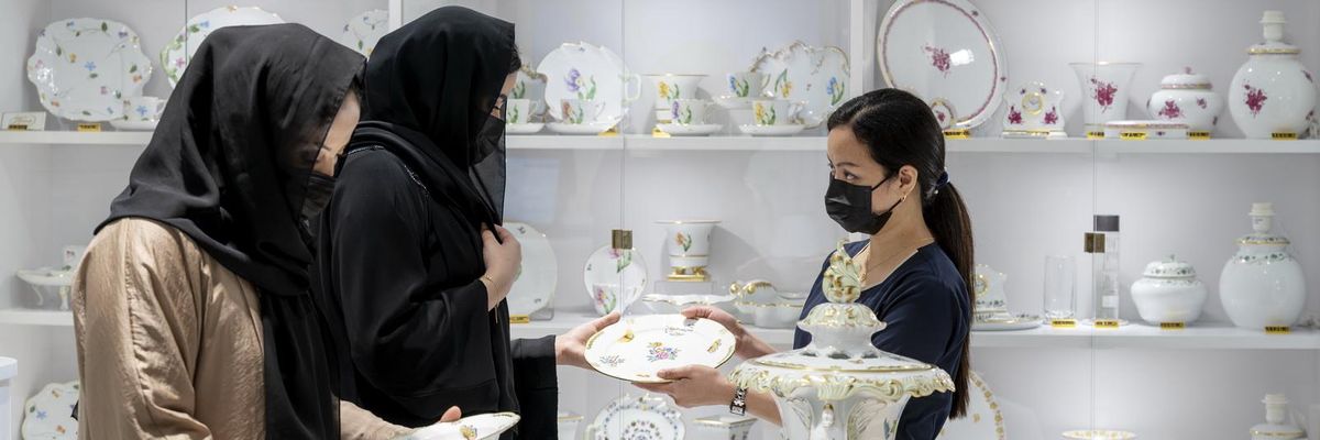 Megnyílt az arab világ első Herendi porcelánüzlete