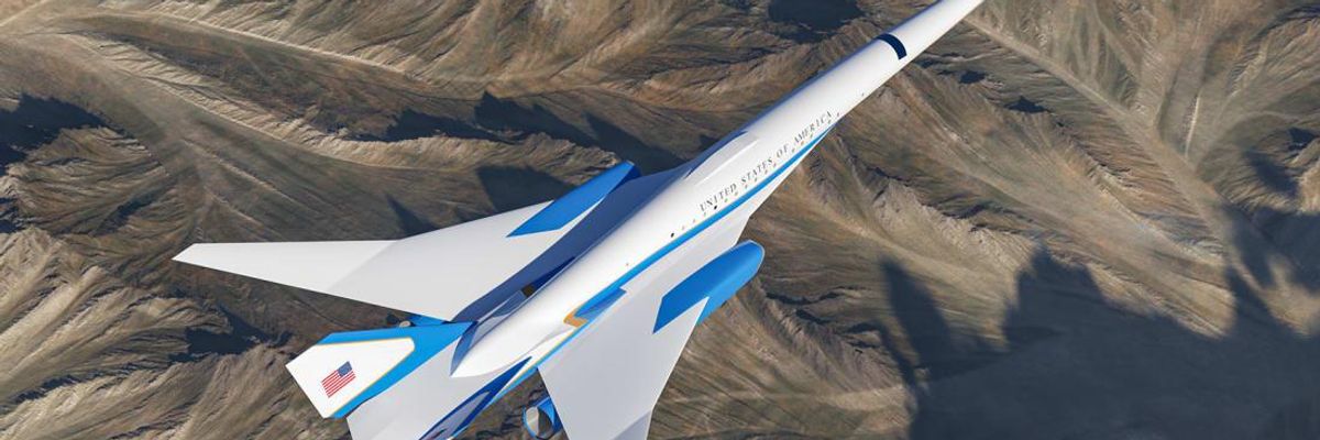 Így fog kinézni a legújabb szuperszonikus repülőgép