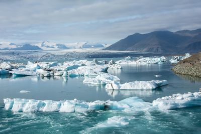 sea level rising glacier iceland