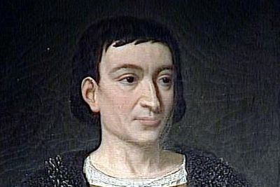 VI. Károly francia király portré, festmény 