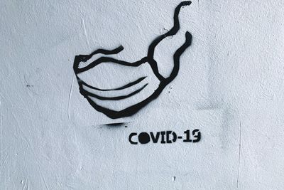 covid koronavírus graffiti