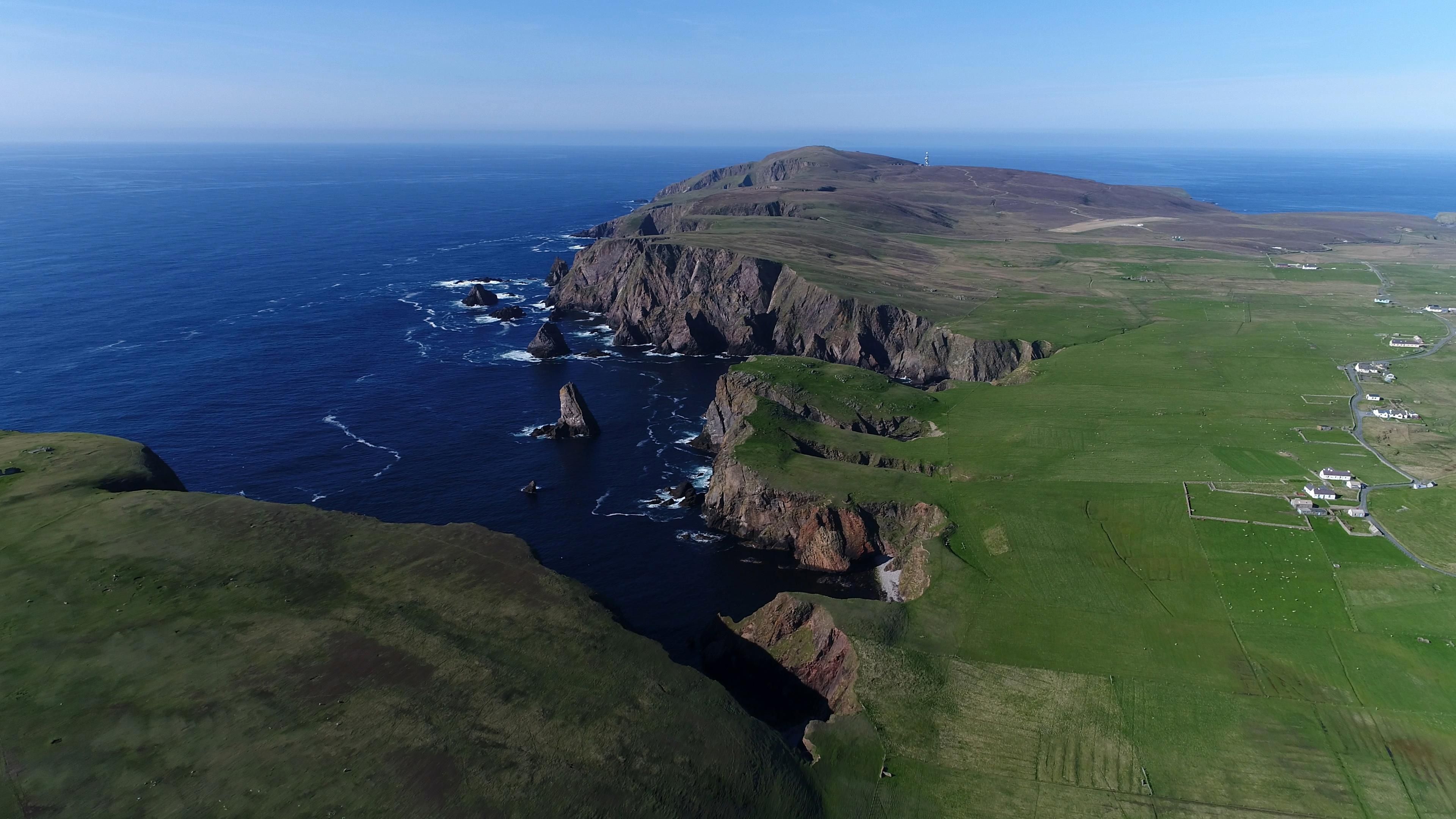 skót sziget felülről 
