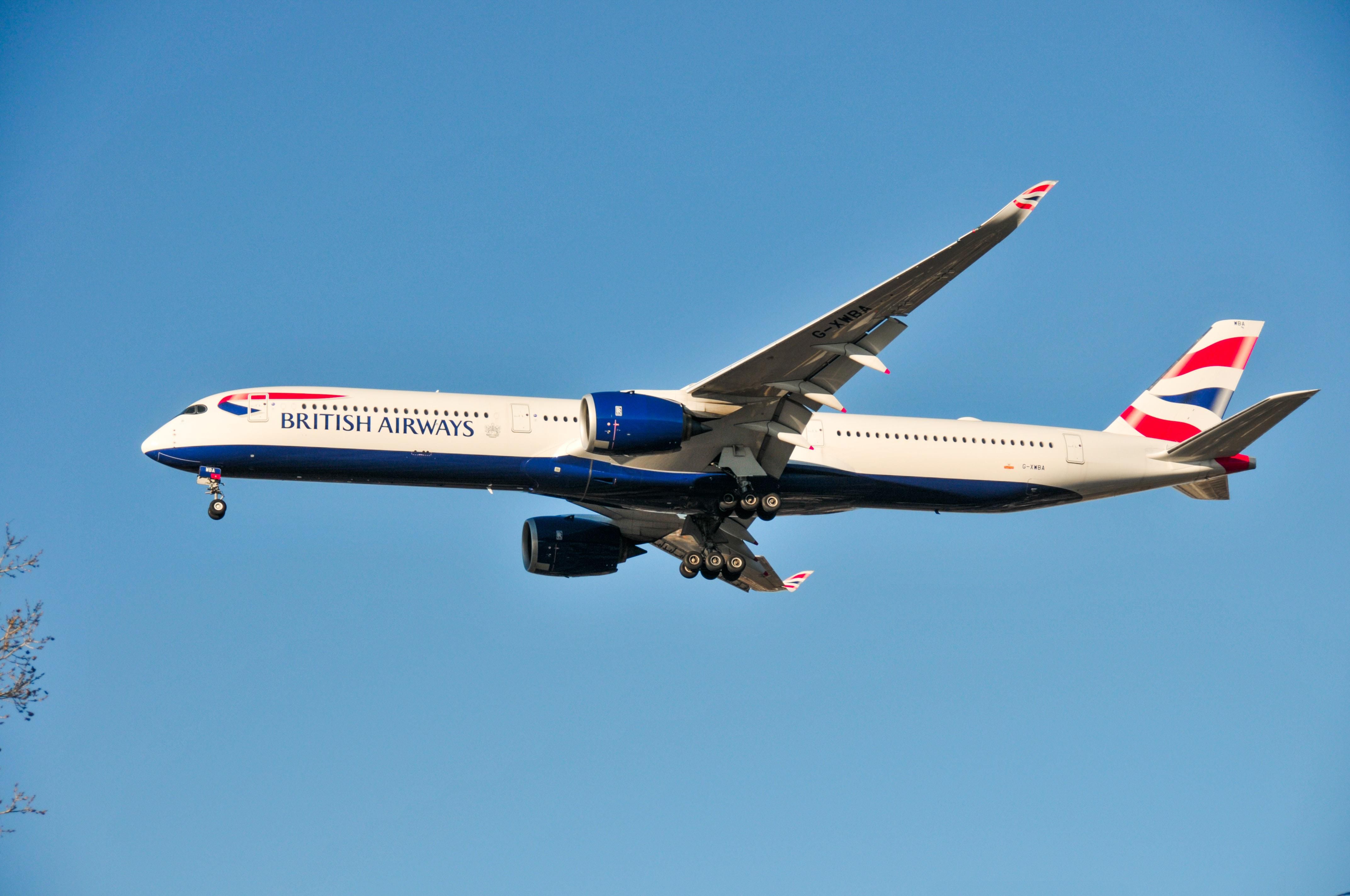 Egy British Airways gép.