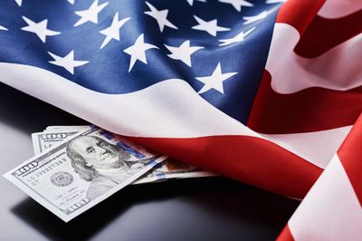 amerikai zászló dollár