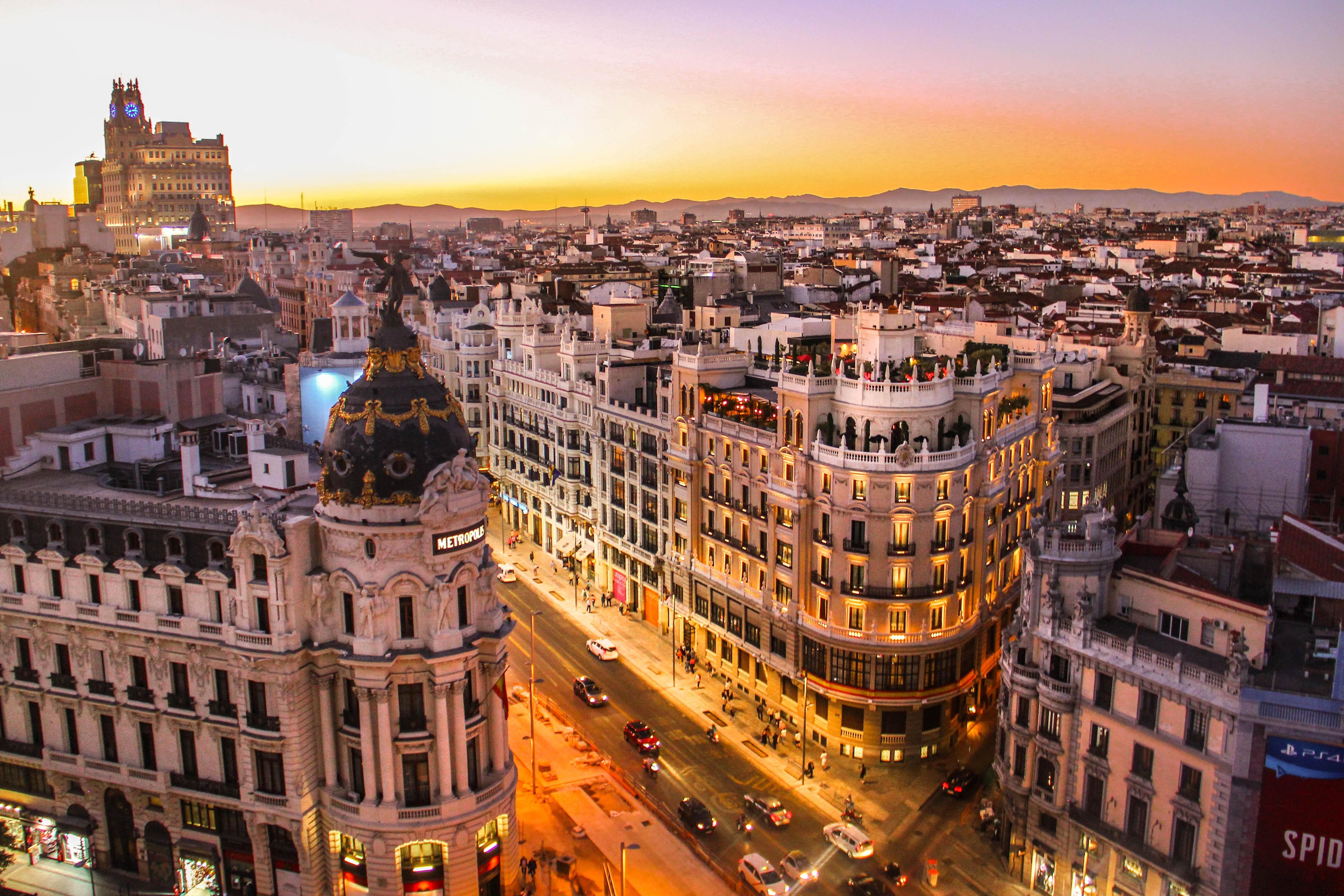 Madrid belvárosa.