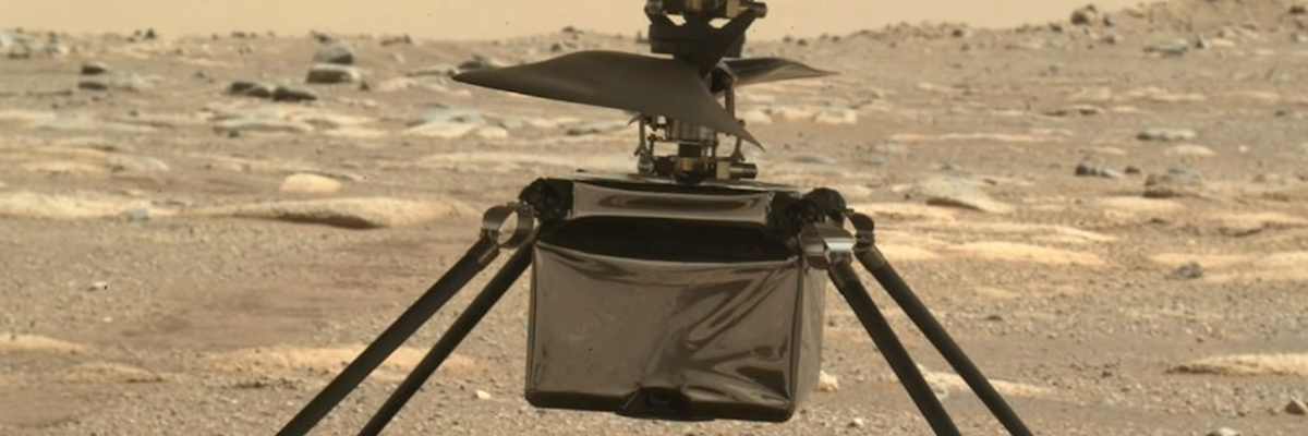 Helikopter pottyant ki a Marson húsvétkor