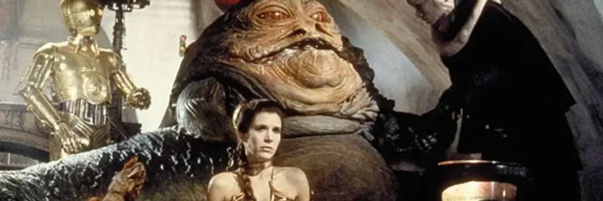 Jabba és Leia hercegőn jelenete A Jedi visszatérben