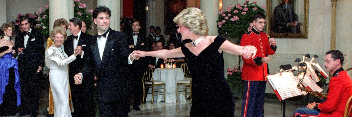 john travolta és diána hercegné tánca a fehér házban