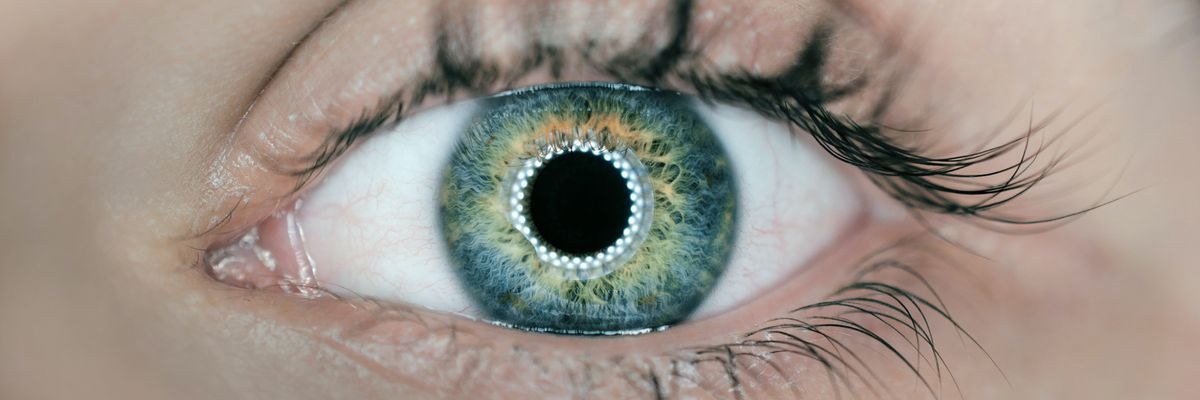 kék szem retina szempilla bőr