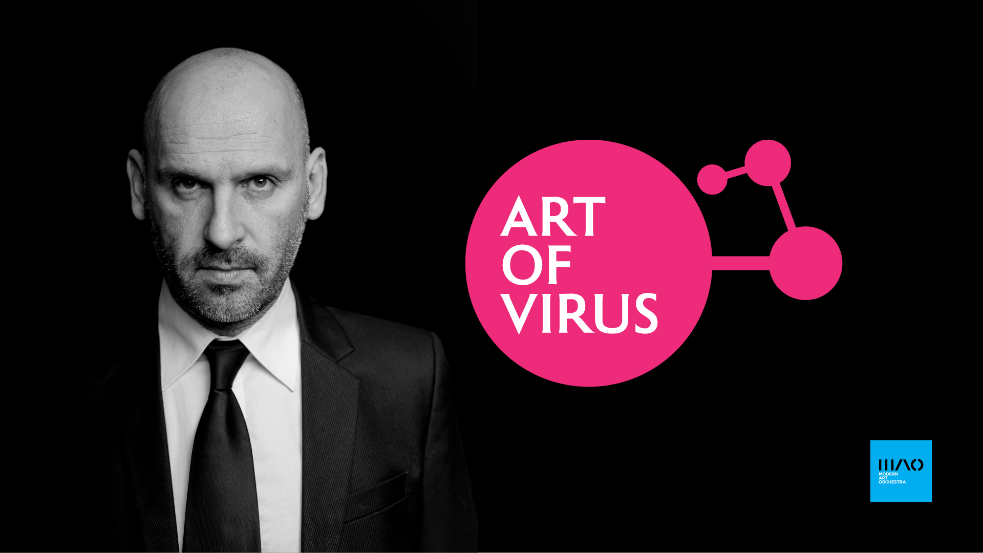 Fekete-Kovács Kornél az Art of Virus plakátján