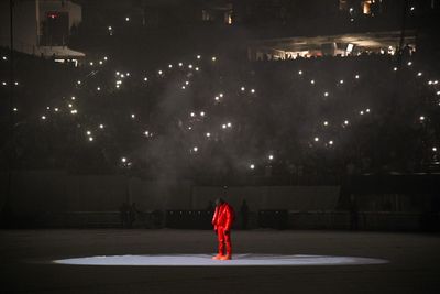 Kanye West a Donda lemezbemutatóján