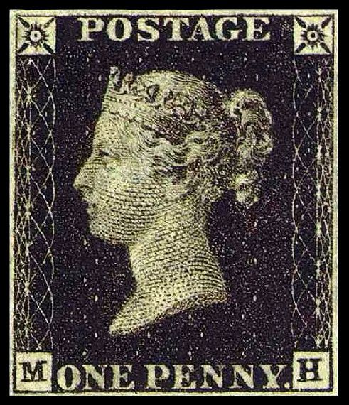 Egy penny-be került az első postabélyeg, amely Viktória királynőt ábrázolta