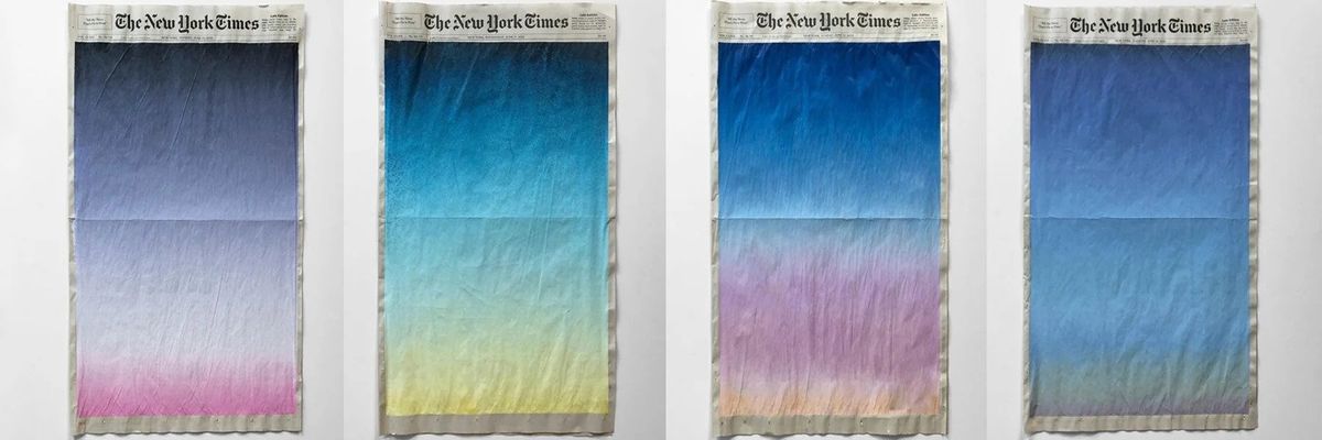 New York Times naplemente festményekkel