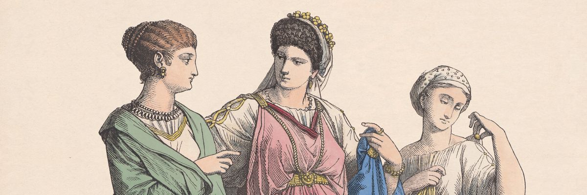 ókori római nők illusztrációk