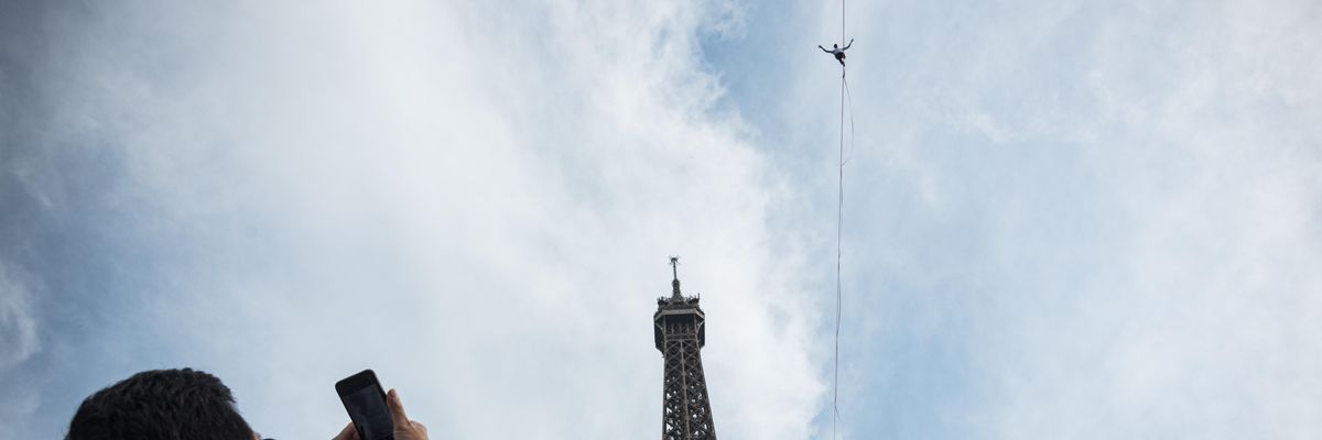 párizs eiffel-torony séta