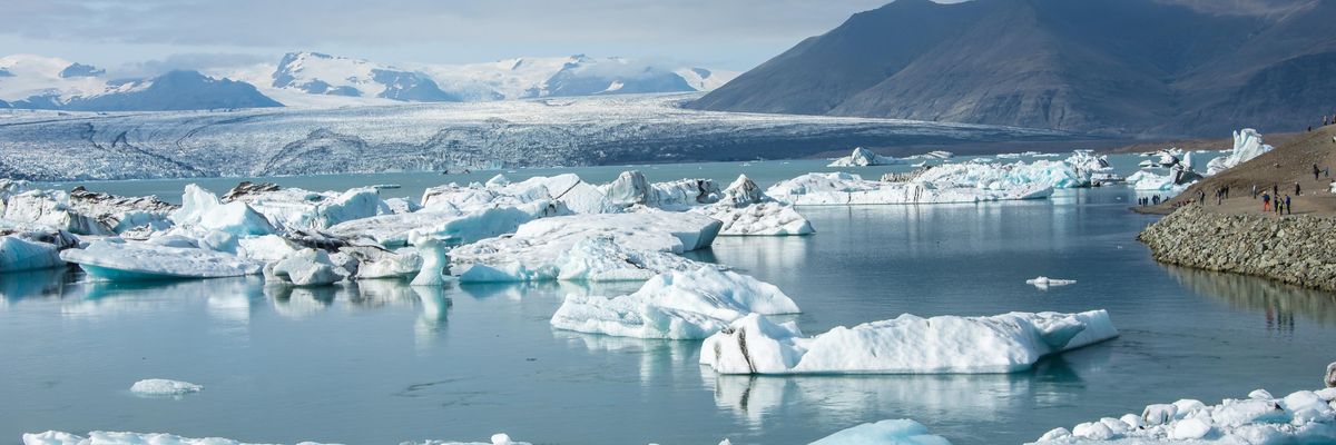 sea level rising glacier iceland