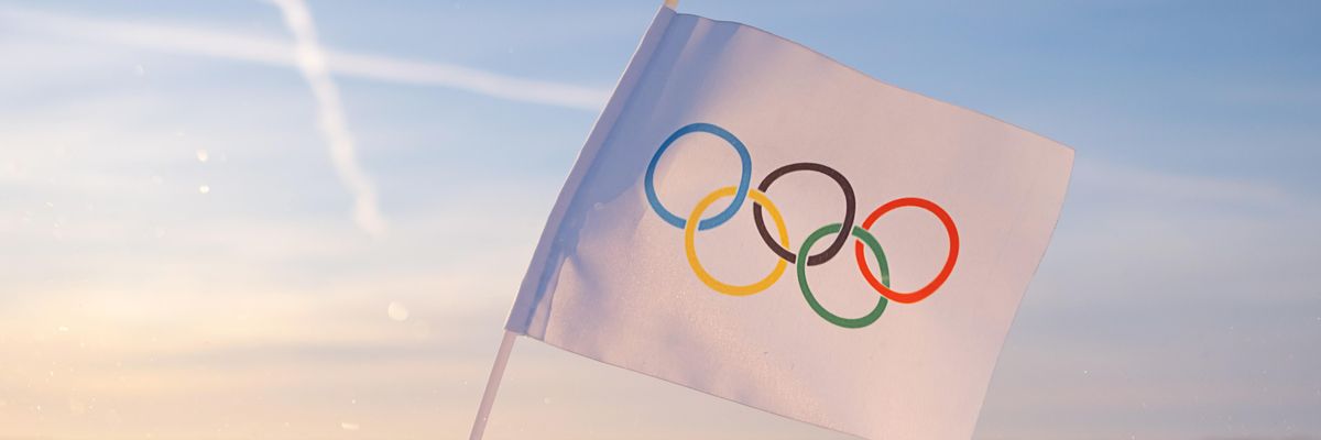 téli olimpia zászló 