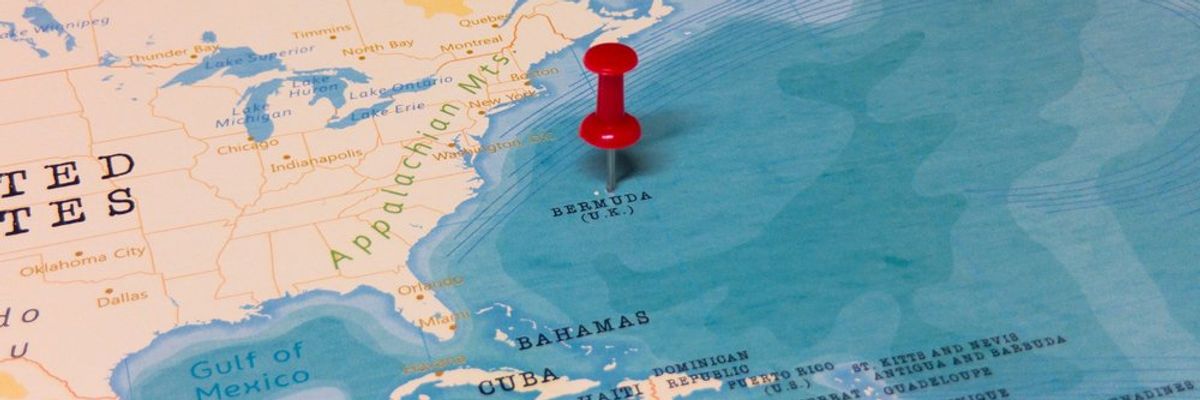 Térkép a bermudai területről