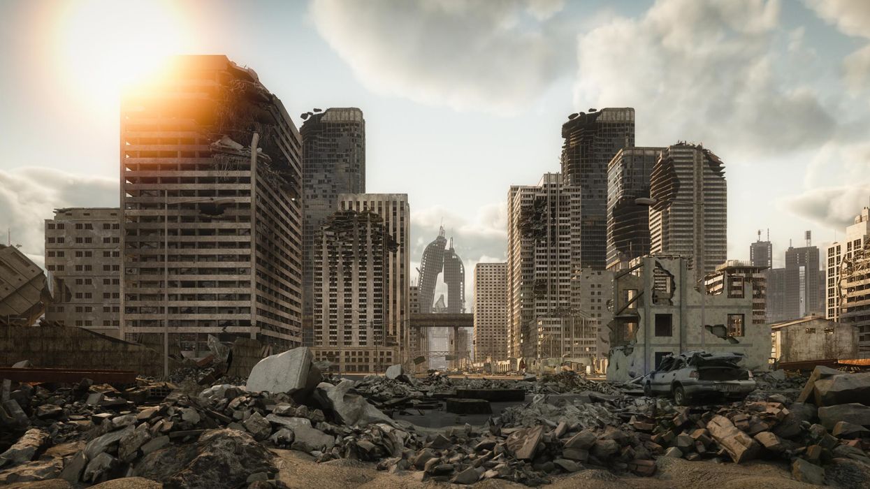világvége elpusztult lerombolt város épület romok