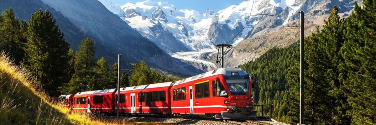 vonat Svájcban