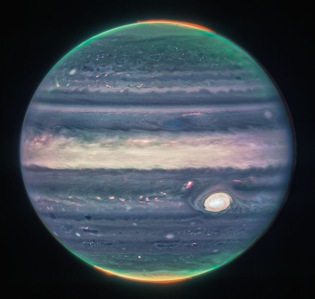  NASA, ESA, CSA, Jupiter ERS Team; image processing by Judy Schmidt.